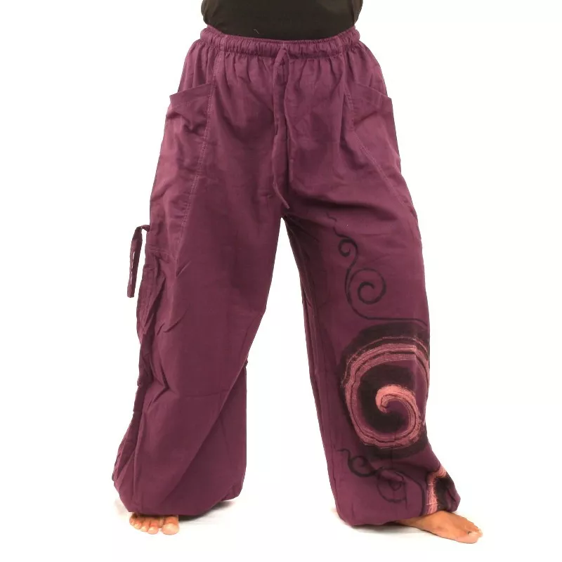 Thai Hippie Hose Spiral Muster