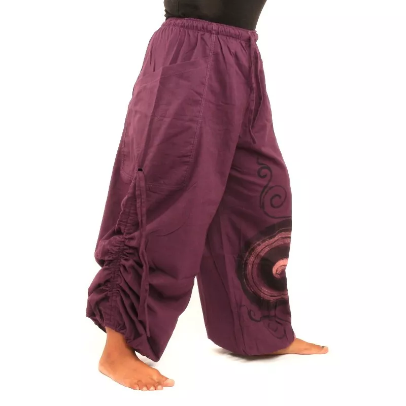 Thai hippie pants spiral pattern