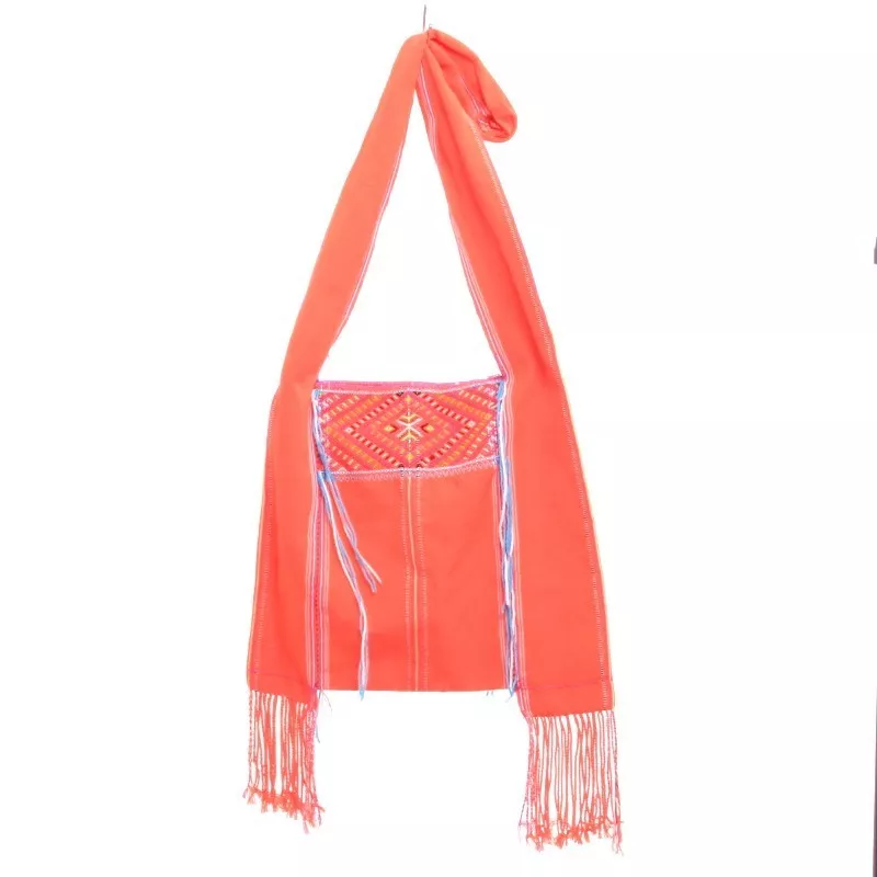 Sac à bandoulière en coton - brodé à la main
