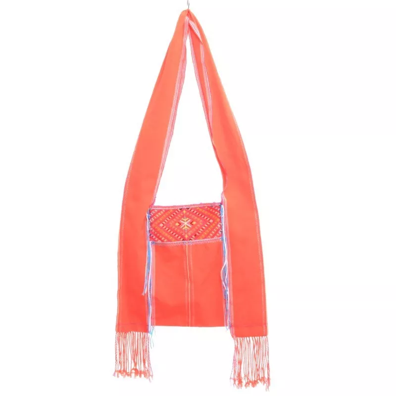 Sac à bandoulière en coton - brodé à la main