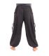 Harem pants for tying Spiral design in heavy cotton