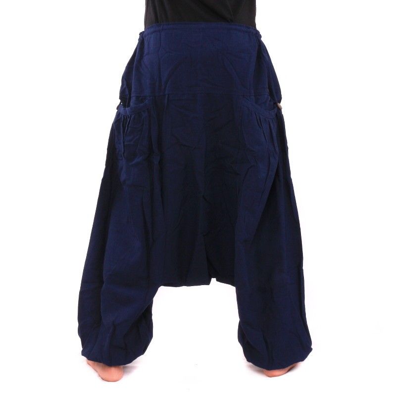 Pantalones Aladdin con 2 bolsillos laterales profundos, azul oscuro