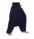 Pantalon Aladdin avec 2 poches latérales profondes, bleu foncé