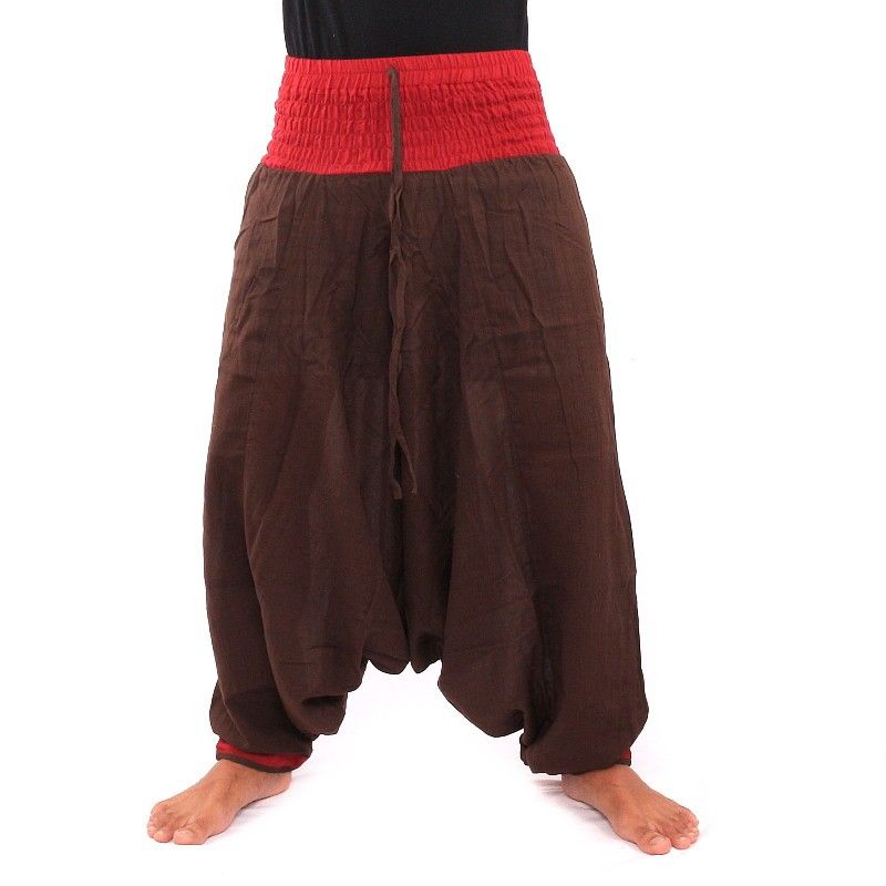 Pantalones Anchos - marrón oscuro