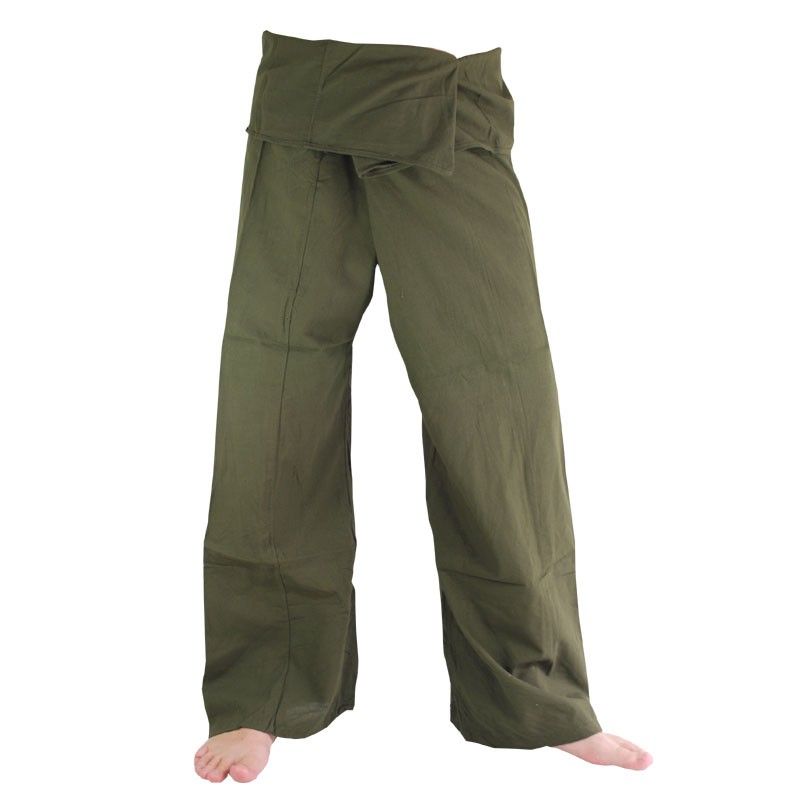 THICK 100/% COTTON THAI FISHERMAN TROUSERS PANTS LONG AND SHORT SIZES .UK SELLER