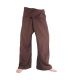 Fisherman pants - brown- Extra long cotton Thai fisherman pants