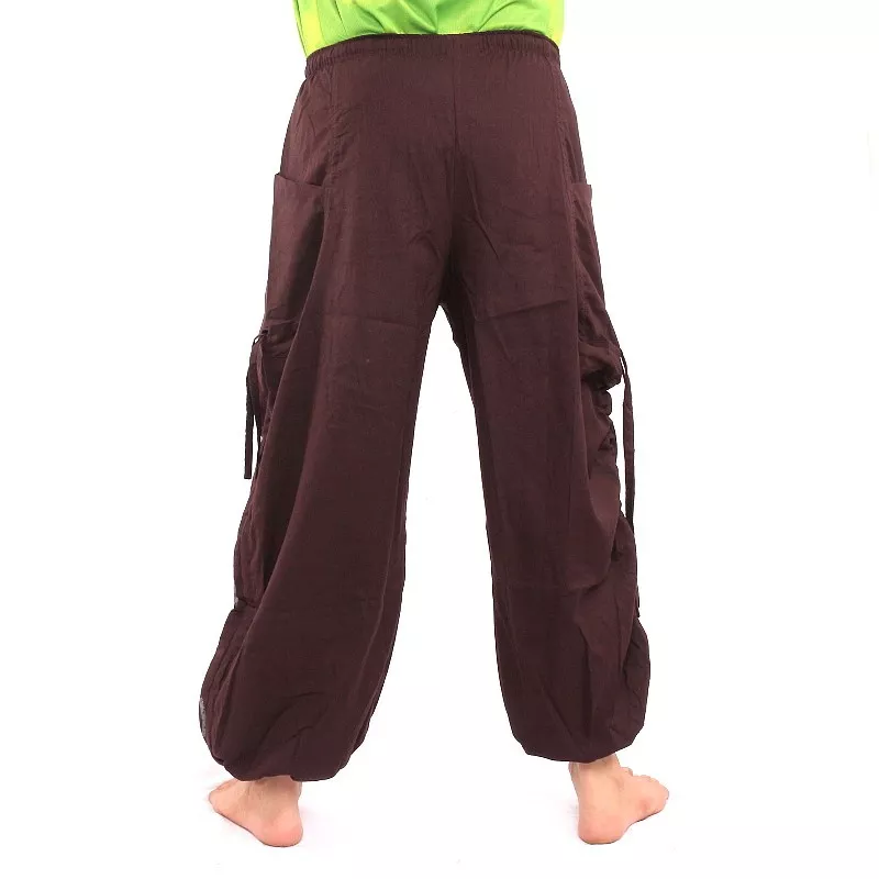 Pantalon hippie thaïlandais à motif spiralé