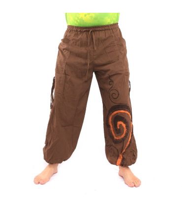 Thai Hippie Hose Spiral Muster