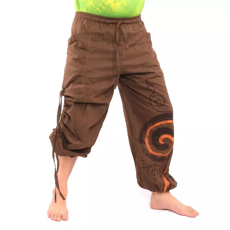 Thai hippie pants spiral pattern