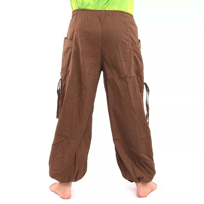Pantalon hippie thaïlandais à motif spiralé