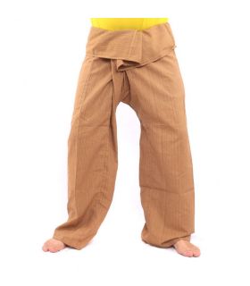 Pantalon Thai Fisherman Cottonmix extra long - marron clair