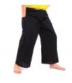 Pantalones de pescador tailandés negro