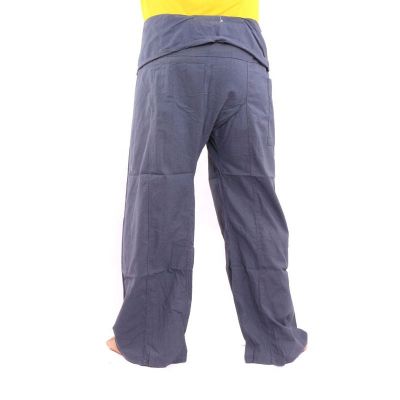 Thai Fischerhose - grau - extra lang Baumwolle