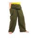 Thai fisherman pants - green- extra long - cotton