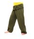 Thai fisherman pants - green- extra long - cotton