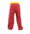 Pantalones de pescador tailandeses Cottonmix extra largos - rojo