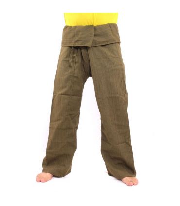 Thai fisherman pants Cottonmix extra long - green