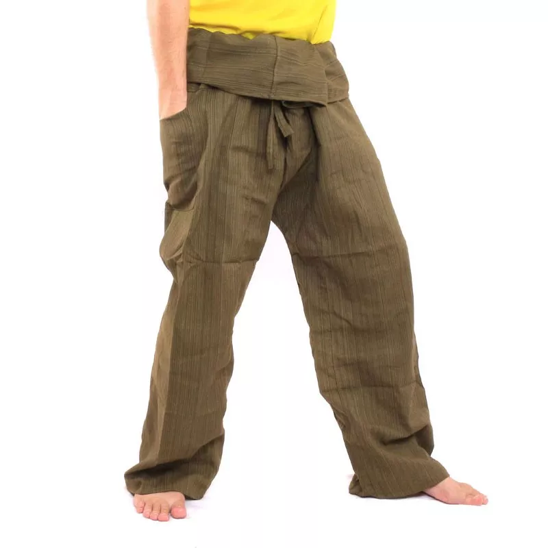 Thai Fischerhose   Cottonmix extra lang - grün
