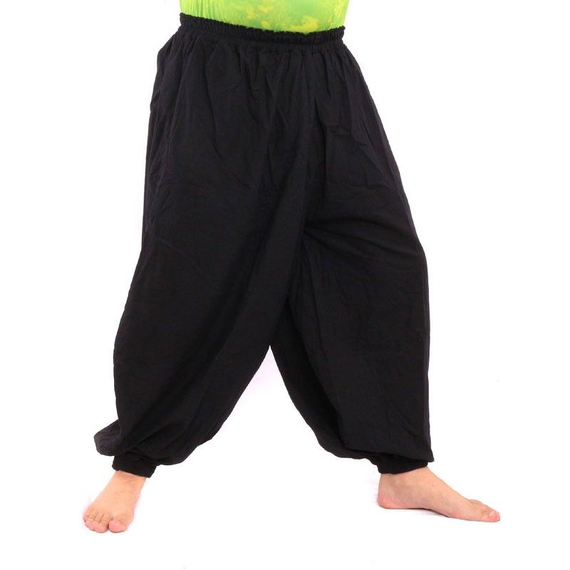 Pantalon de yoga en coton noir