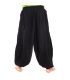 Pantalones de harén yoga algodón negro