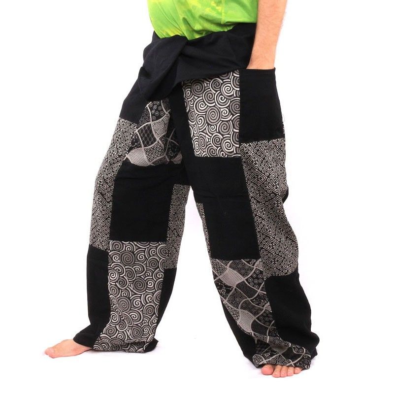 Pantalones Tailandeses De Pescador Unisex Algodón 100%, Talla