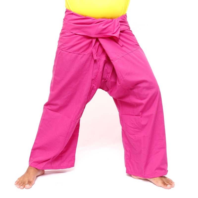 Jing Shop - Thai fishing pants - Magenta 