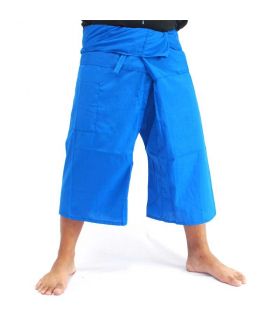 Toolee SanSan Sii Nam Ngon 3/4 Pantalones de pescador tailandés azul cielo