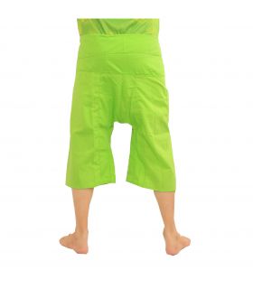 3/4 Thai Fisherman pants viscose light green