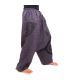 Harem pants Baggy Pants printed dark magenta cotton