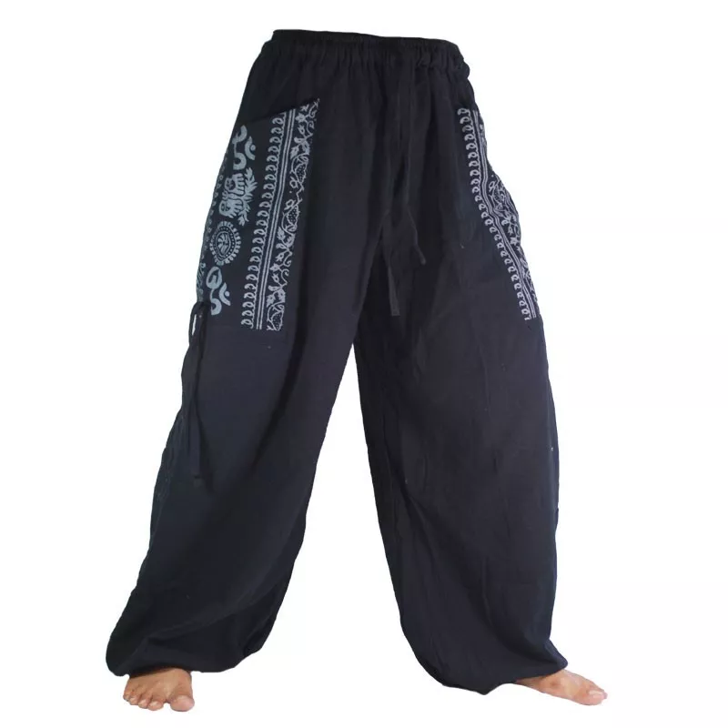 Thai hippie pants for tying Ethno application of heavy cotton