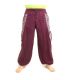 Thai Hippie Hose zum Zubinden Ethno Applikation aus schwerer Baumwolle