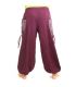 Thai Hippie Hose zum Zubinden Ethno Applikation aus schwerer Baumwolle