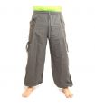 Thai Hippie Hose zum Zubinden Ethno Applikation aus schwerer Baumwolle