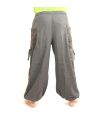 Thai Hippie Hose zum Zubinden Ethno Applikation aus schwerer Baumwolle