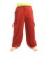 Thai Hippie Hose zum Zubinden Ethno Applikation aus schwerer Baumwolle