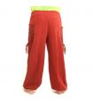 Thai Hippie Hose zum Zubinden Ethno Applikation aus schwerer Baumwolle