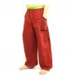 Thai Hippie Hose zum Zubinden Ethno Applikation aus schwerer Baumwolle