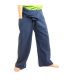 Thai fisherman pants extra long - cotton cornflowers blue