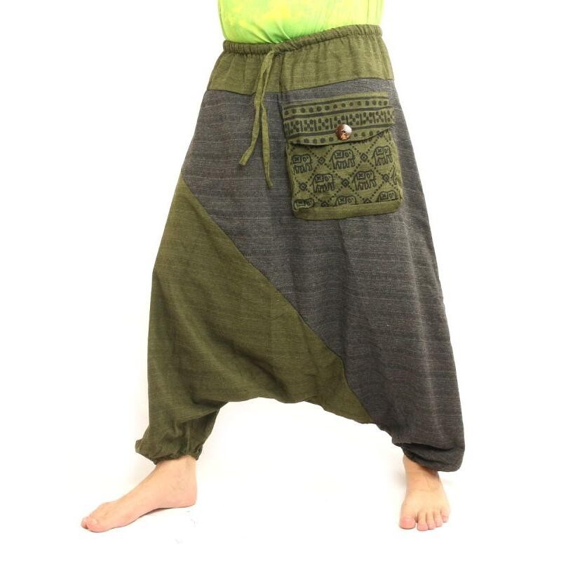 Aladdin pants two-colored ARY-B7