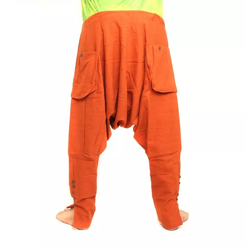Harem pants - cotton - orange