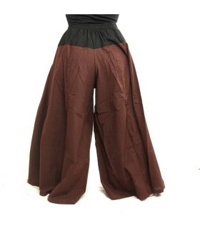 Samurai pants cotton brown, black