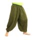 Pantalones Anchos algodón verde oliva