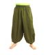 harem pants cotton olive green