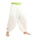 harem pants cotton - white