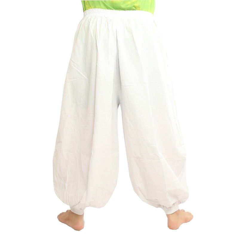 harem pants cotton - white