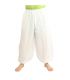 harem pants cotton - white