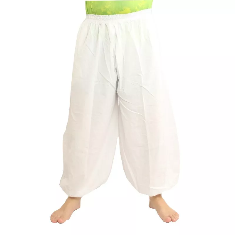 harem pants cotton - white