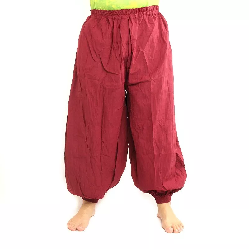 Sarouel en coton rouge