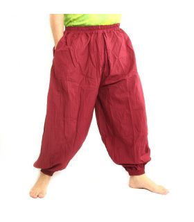 Harem pants cotton red