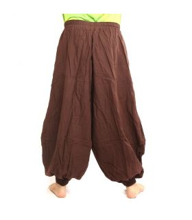 Harem pants cotton brown